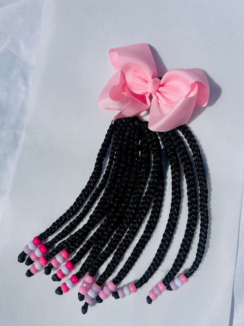 Braided Extensions With Beads and Bow
