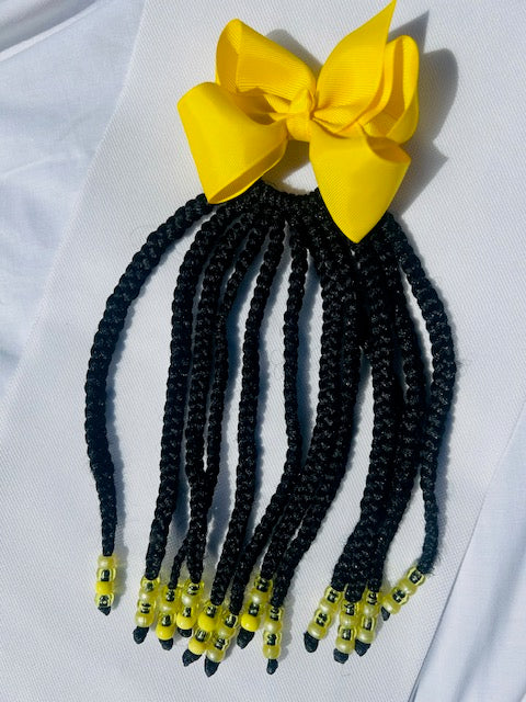 Braided Extensions With Beads and Bow