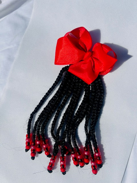 Braided Extensions With Beads and Bow